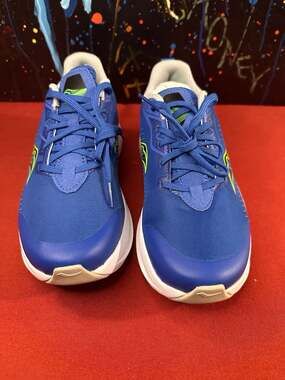 Saucony Kids Endorphin KDZ Running Sneakers Blue Lime Green